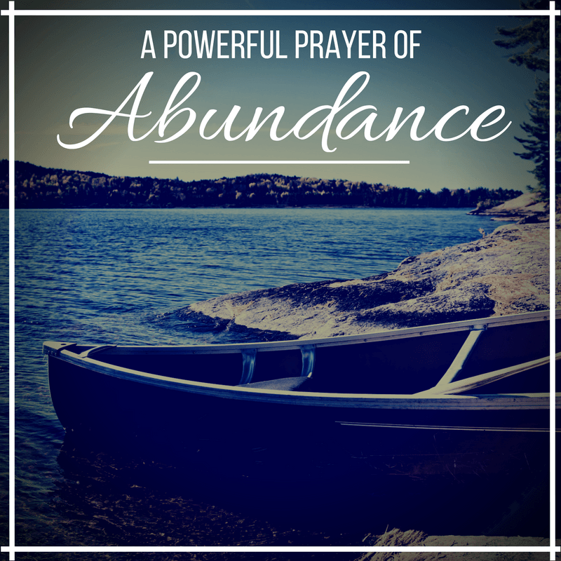 abundance prayer