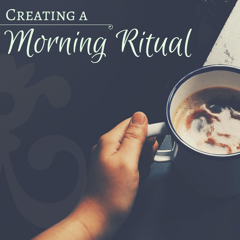 meditation and writing and tea as a morning ritual