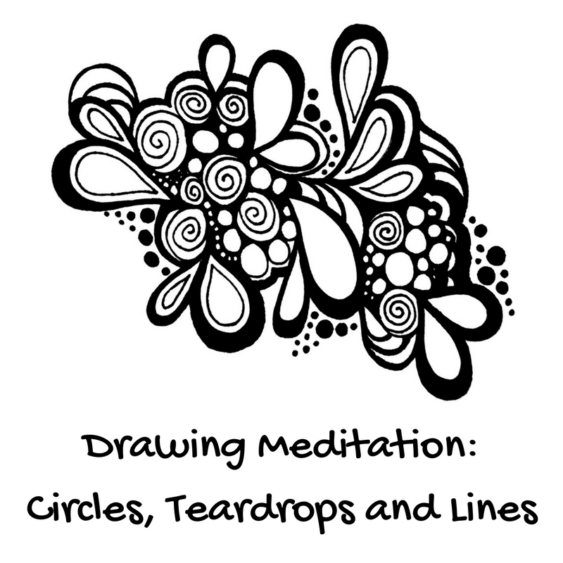 meditation on circles, teardrops, lines