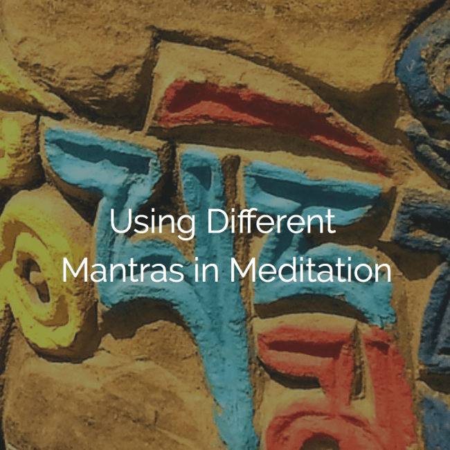 using different mantras in meditation