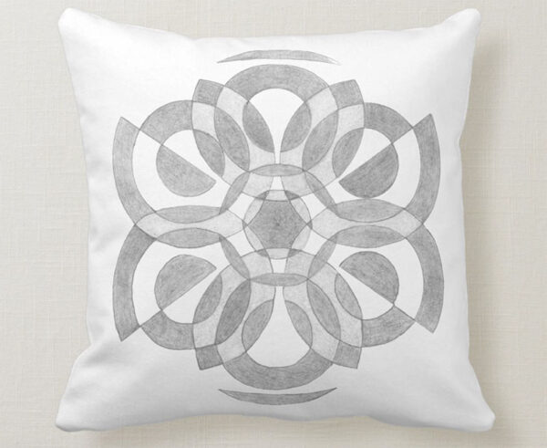 Sage mandala throw pillow