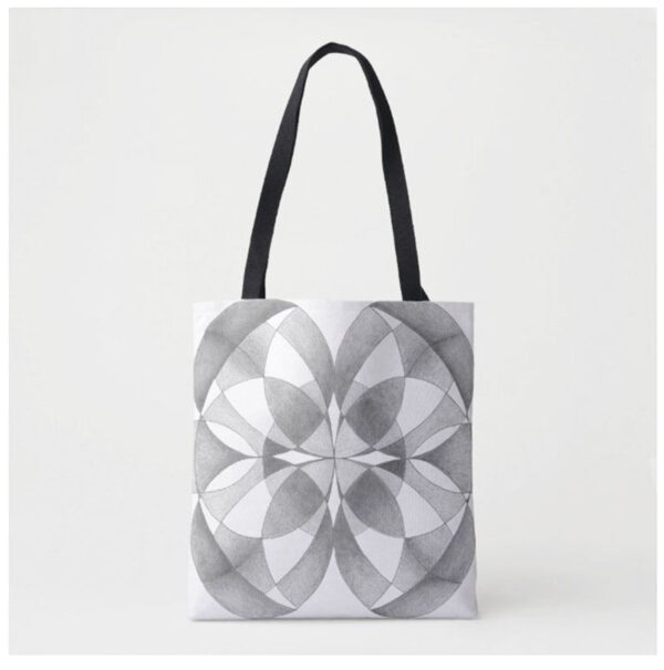 compassion and balance mandala tote bag