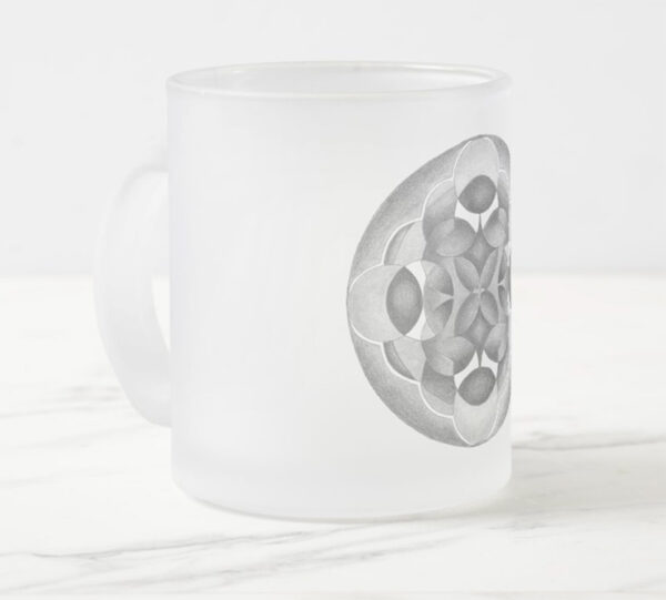 good and evil mandala frosted mug