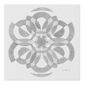 sage mandala canvas print