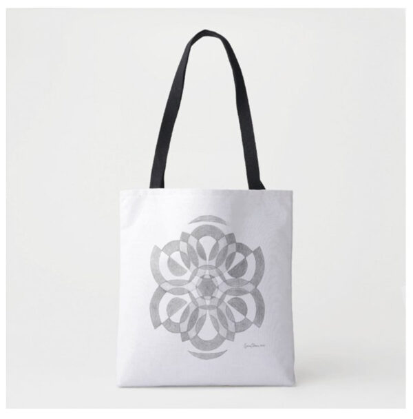 sage mandala tote bag